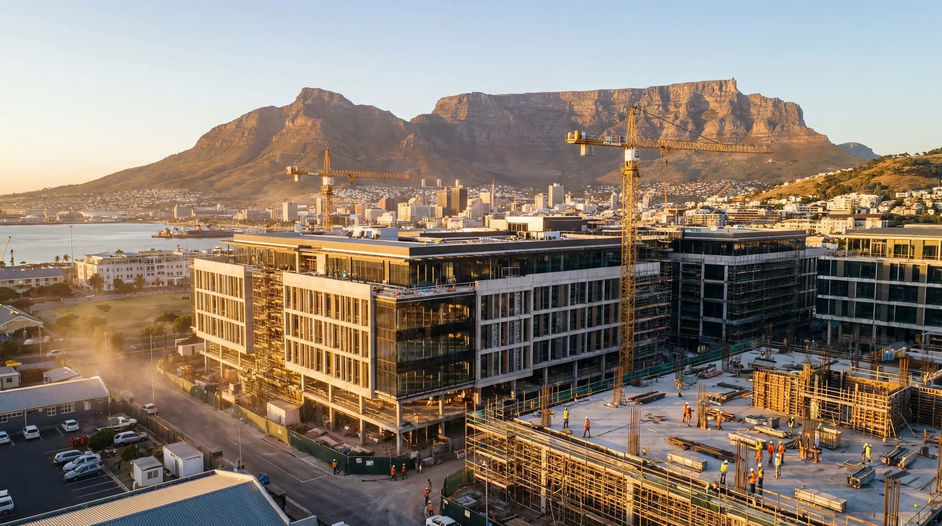 Construction site in Cape Town